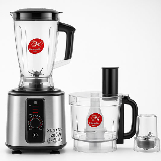 Licuadora Picadora Multiusos Sokany® 7 en 1 – 15 Velocidades y Máxima Potencia