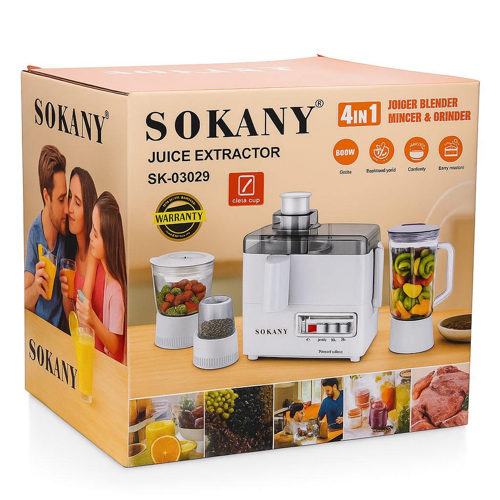 Extractor de Jugos 4 en 1 Sokany®