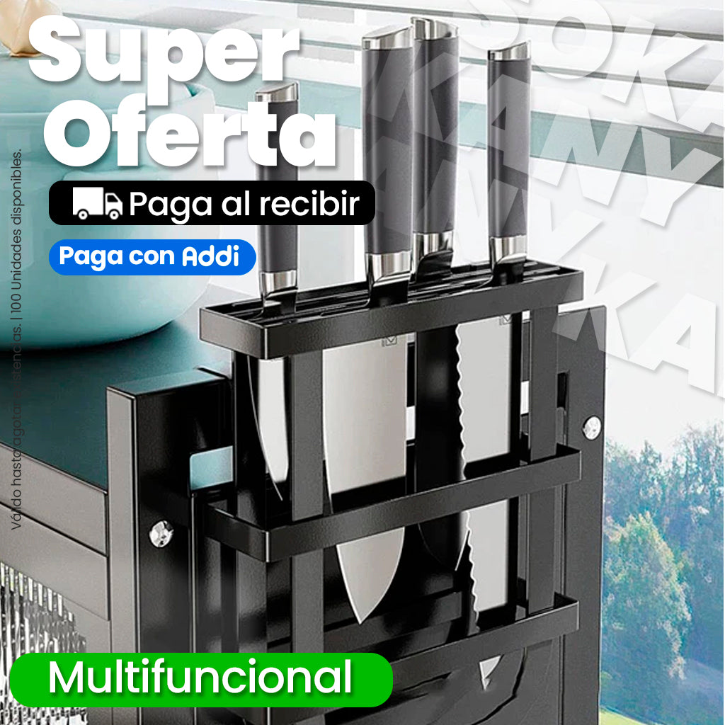 Organizador Escurridor de Platos con Tapa de 65 cm y 85 cm Acero Inoxidable Negro