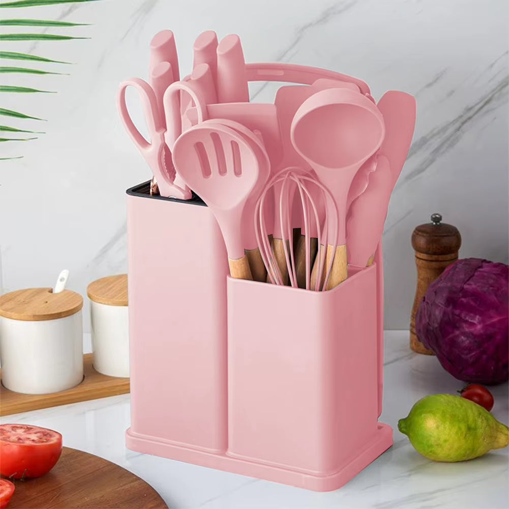 Set de 19 Utensilios de Cocina – Completo, Resistente y Antiadherente