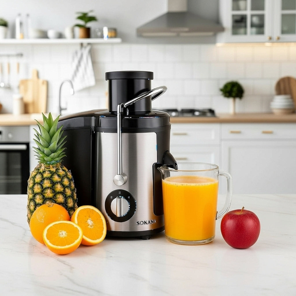 🍊 Extractor de Jugo Sokany® con Separador de Pulpa – Eléctrico, 1.6 Litros, 800W