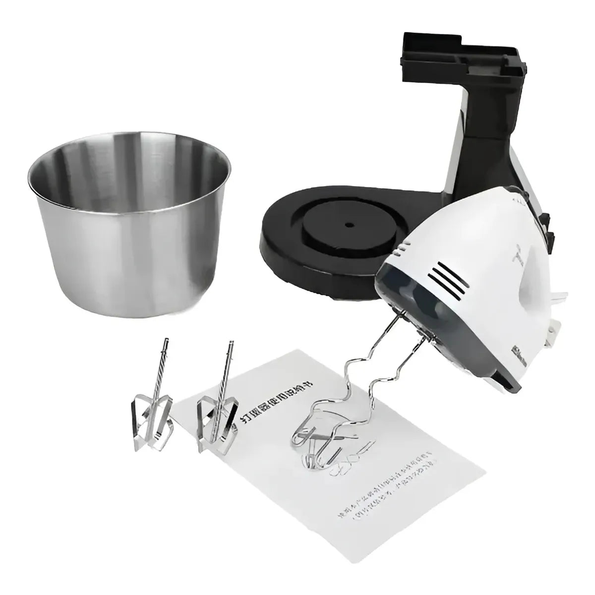 Batidora de Pie Sokany CX-6620 250W 7 Velocidades 2qt Acero Blanco