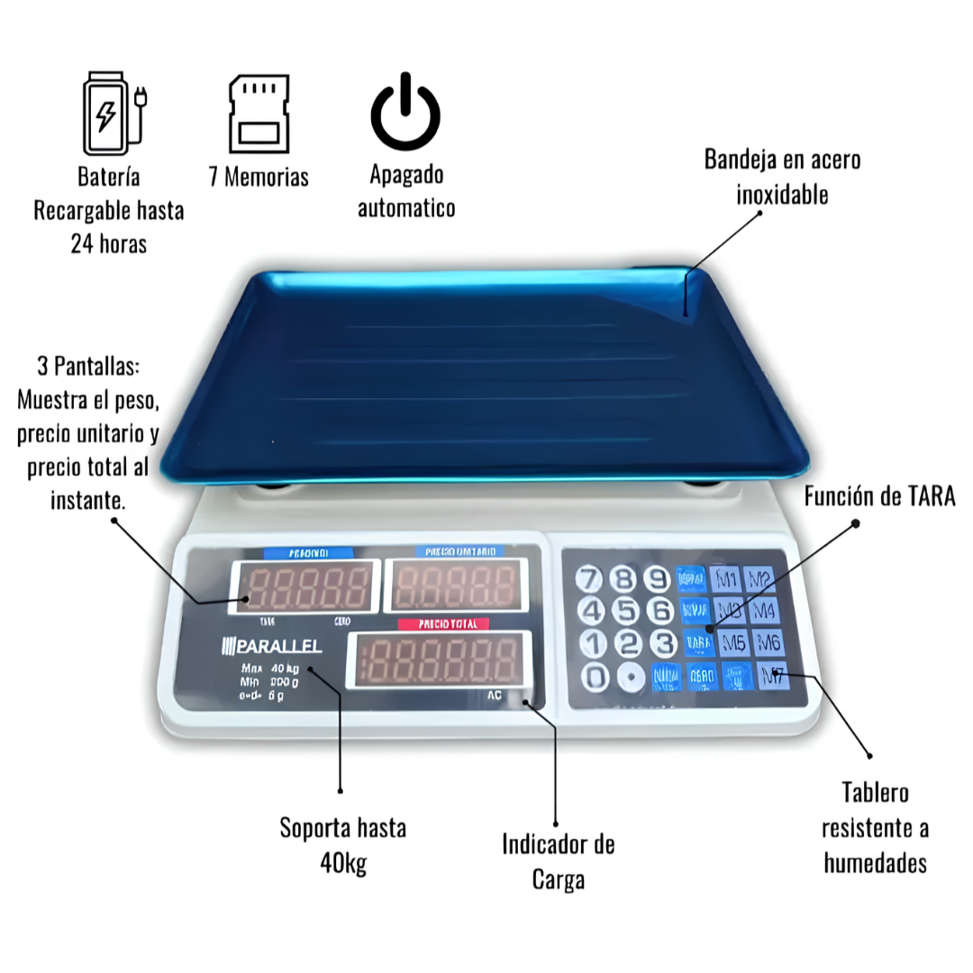 Balanza Digital Sokany de 40KG
