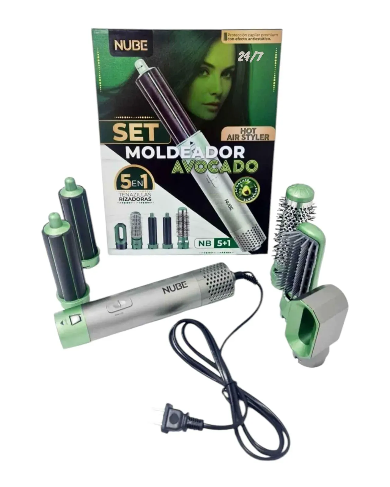 Cepillo secador 5 en 1 aguacate