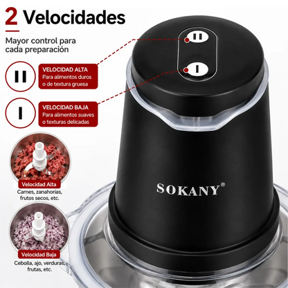 Picador Eléctrico Sokany 2 Litros