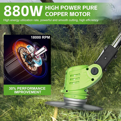 Guadaña  STIHL Eléctrica Profesional Recargable 3 en 1 ⚡️🔋 con Doble Batería y Kit Completo de Más de 20 Accesorios 🌿🛠️