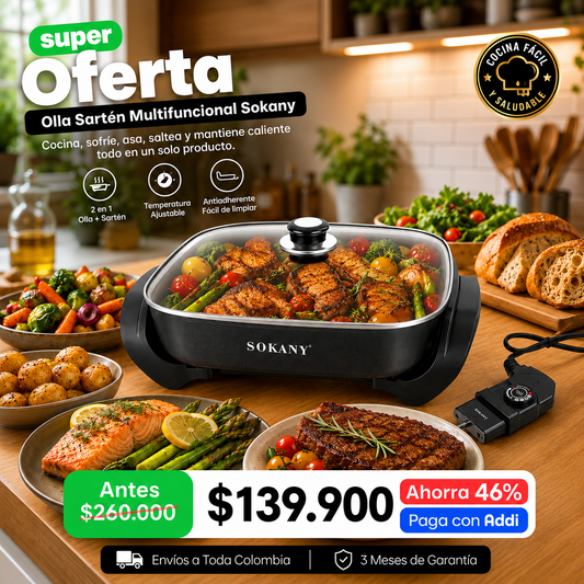 Olla sarten multifuncional Sokany