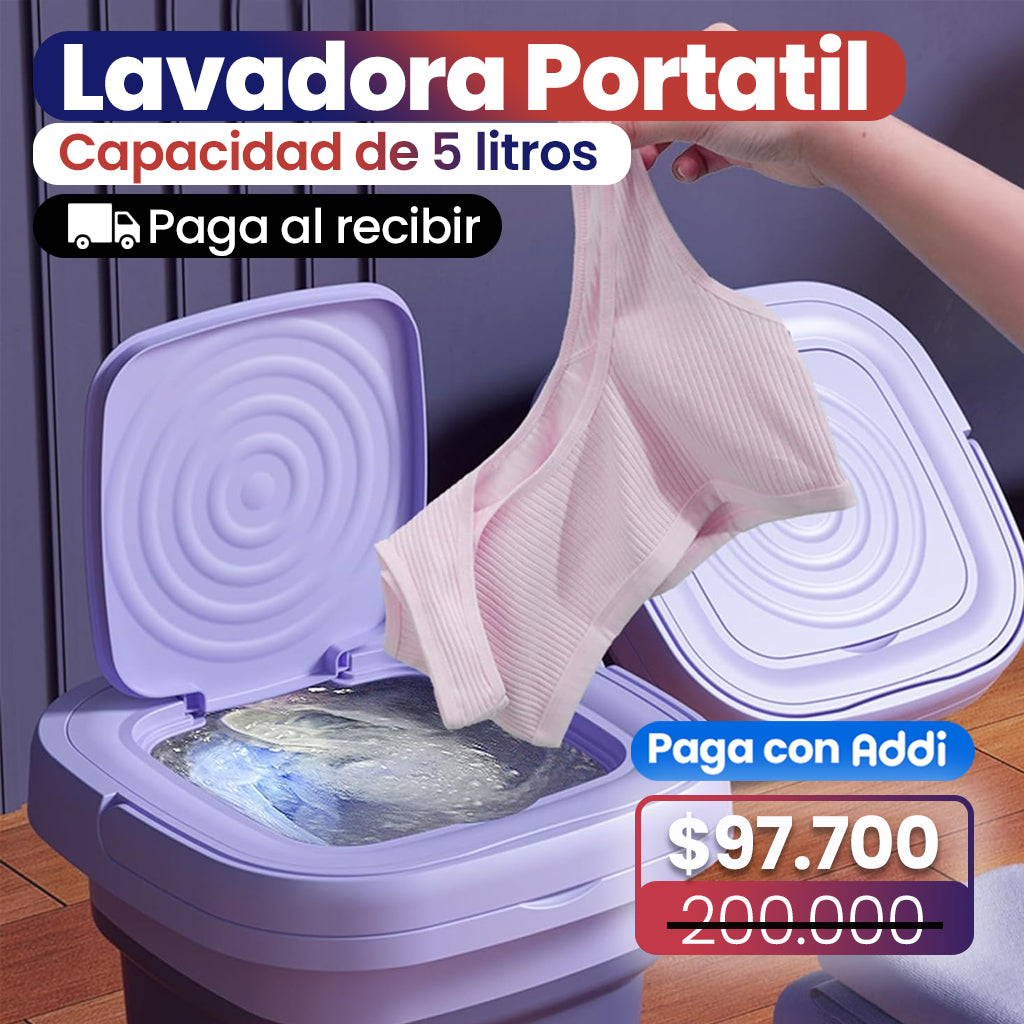 Mini Lavadora Portátil Plegable