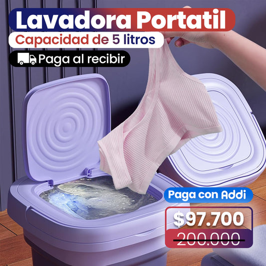 Mini Lavadora Portátil Plegable