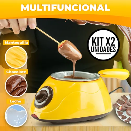 Olla fundidora de chocolate doble