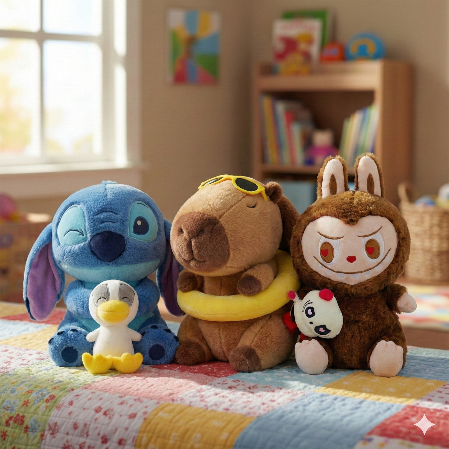 Bolso Peluche 2 en 1 con Respiración y Luz