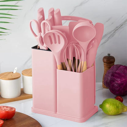 Set de 19 Utensilios de Cocina – Completo, Resistente y Antiadherente