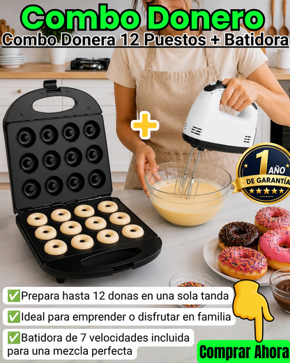 Combo Donera Sokany x12 mas Batidora de mano Sokany