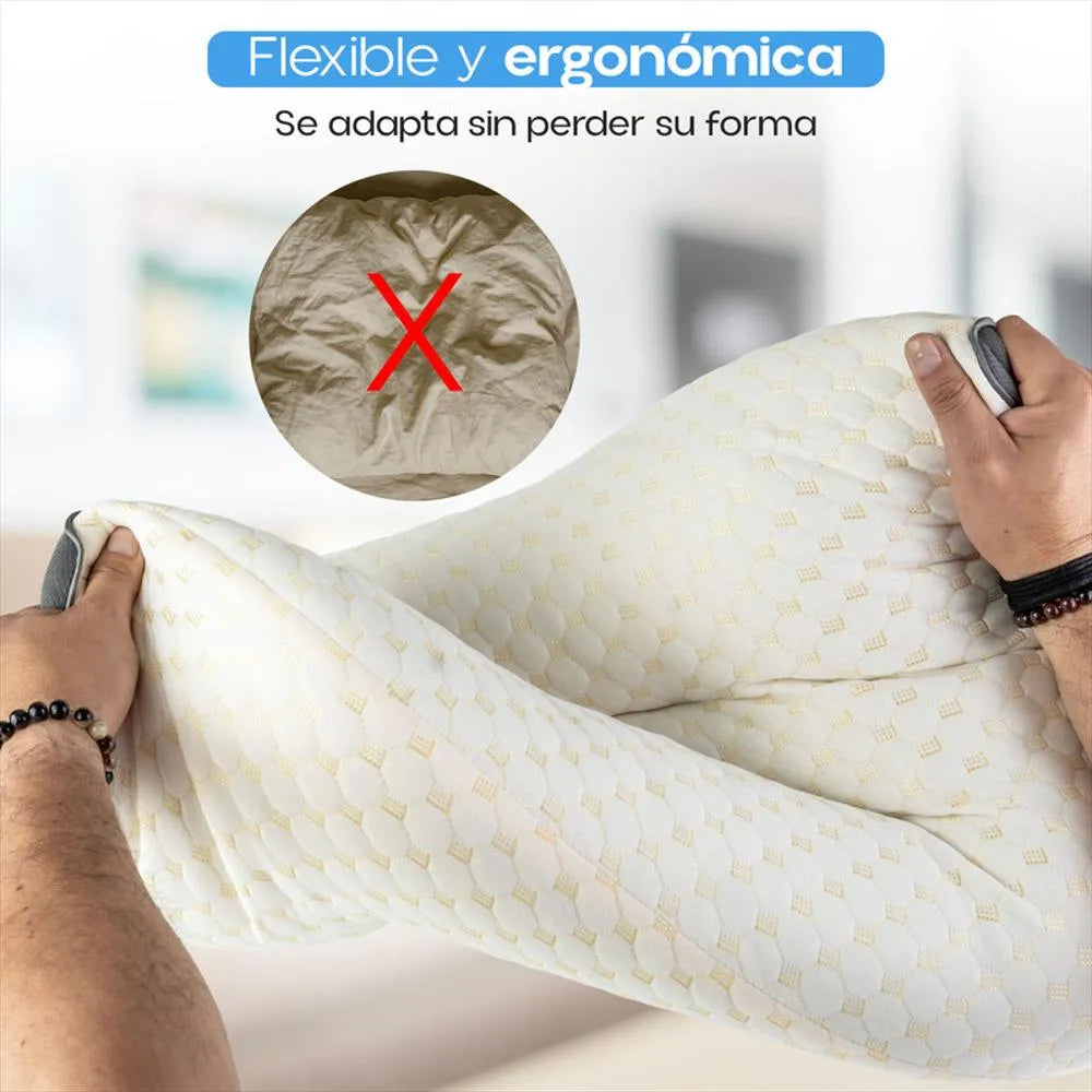 2 Almohadas Ortopédicas Cervicales Ultra Suaves 2x1 Soporte Ergonómico