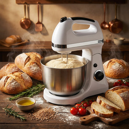 Batidora de Pie Sokany CX-6620 250W 7 Velocidades 2qt Acero Blanco