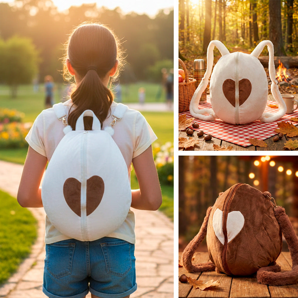 Bolso Peluche 2 en 1 con Respiración y Luz