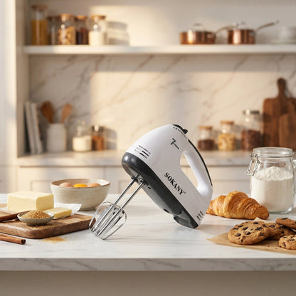 Batidora De Mano Eléctrica Sokany 7 Velocidades Multifunción